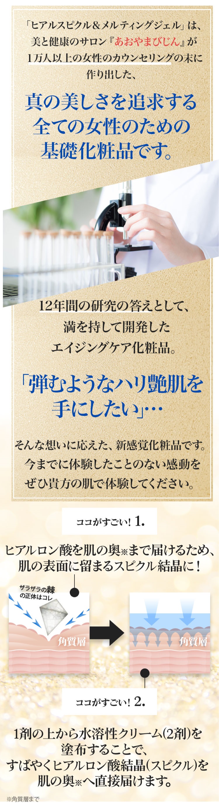 公式】うるおいとハリの化粧品「ヒアルスピクル＆メルティングジェル
